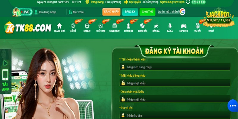 Các bước đăng ký tài khoản trang chủ siêu đơn giản, siêu tiện lợi